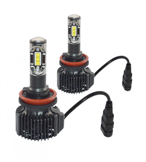H11 LED headlight kit with Osram chips 36W 4200lm silent turbo fan